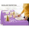 image:imageUtopia Kitchen Plastic Table Cloth Disposable 12 Pack  54x108 Inch Birthday Rectangle Tablecloth Waterproof Stain Resistant Party Table CoverLavender