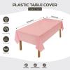 image:imageUtopia Kitchen Plastic Table Cloth Disposable 12 Pack  54x108 Inch Birthday Rectangle Tablecloth Waterproof Stain Resistant Party Table CoverPink