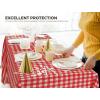 image:imageUtopia Kitchen Plastic Table Cloth Disposable 12 Pack  54x108 Inch Birthday Rectangle Tablecloth Waterproof Stain Resistant Party Table CoverRed Check
