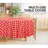 image:imageUtopia Kitchen Plastic Table Cloth Disposable 12 Pack  54x108 Inch Birthday Rectangle Tablecloth Waterproof Stain Resistant Party Table CoverRed Check