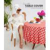 image:imageUtopia Kitchen Plastic Table Cloth Disposable 12 Pack  54x108 Inch Birthday Rectangle Tablecloth Waterproof Stain Resistant Party Table CoverRed Check