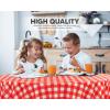 image:imageUtopia Kitchen Plastic Table Cloth Disposable 12 Pack  54x108 Inch Birthday Rectangle Tablecloth Waterproof Stain Resistant Party Table CoverRed Check