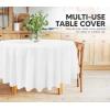 image:imageUtopia Kitchen Plastic Table Cloth Disposable 12 Pack  54x108 Inch Birthday Rectangle Tablecloth Waterproof Stain Resistant Party Table CoverWhite