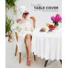 image:imageUtopia Kitchen Plastic Table Cloth Disposable 12 Pack  54x108 Inch Birthday Rectangle Tablecloth Waterproof Stain Resistant Party Table CoverWhite