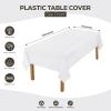 image:imageUtopia Kitchen Plastic Table Cloth Disposable 12 Pack  54x108 Inch Birthday Rectangle Tablecloth Waterproof Stain Resistant Party Table CoverWhite
