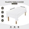 image:imageUtopia Kitchen Plastic Table Cloth Disposable 12 Pack  54x108 Inch Birthday Rectangle Tablecloth Waterproof Stain Resistant Party Table CoverWhite