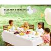 image:imageUtopia Kitchen Plastic Table Cloth Disposable 12 Pack  54x108 Inch Birthday Rectangle Tablecloth Waterproof Stain Resistant Party Table CoverWhite