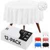 image:imageUtopia Kitchen Plastic Table Cloth Disposable 12 Pack  54x108 Inch Birthday Rectangle Tablecloth Waterproof Stain Resistant Party Table CoverWhite
