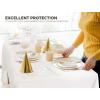image:imageUtopia Kitchen Plastic Table Cloth Disposable 12 Pack  54x108 Inch Birthday Rectangle Tablecloth Waterproof Stain Resistant Party Table CoverWhite Gold Dots