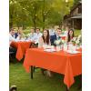 image:imageUtopia Kitchen Rectangle Table Cloth 2 Pack52x70 Inches Black Tablecloth Machine Washable Polyester Table Cover for Dining Buffet Parties Picnics Events Weddings and RestaurantsOrange