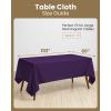image:imageUtopia Kitchen Rectangle Table Cloth 2 Pack52x70 Inches Black Tablecloth Machine Washable Polyester Table Cover for Dining Buffet Parties Picnics Events Weddings and RestaurantsPurple