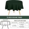 image:imageUtopia Kitchen Rectangle Table Cloth 2 Pack52x70 Inches Black Tablecloth Machine Washable Polyester Table Cover for Dining Buffet Parties Picnics Events Weddings and RestaurantsHunter Green