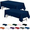 image:imageUtopia Kitchen Rectangle Table Cloth 2 Pack52x70 Inches Black Tablecloth Machine Washable Polyester Table Cover for Dining Buffet Parties Picnics Events Weddings and RestaurantsNavy