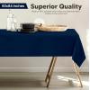 image:imageUtopia Kitchen Rectangle Table Cloth 2 Pack52x70 Inches Black Tablecloth Machine Washable Polyester Table Cover for Dining Buffet Parties Picnics Events Weddings and RestaurantsNavy Blue