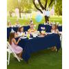 image:imageUtopia Kitchen Rectangle Table Cloth 2 Pack52x70 Inches Black Tablecloth Machine Washable Polyester Table Cover for Dining Buffet Parties Picnics Events Weddings and RestaurantsNavy