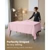 image:imageUtopia Kitchen Rectangle Table Cloth 2 Pack52x70 Inches Black Tablecloth Machine Washable Polyester Table Cover for Dining Buffet Parties Picnics Events Weddings and RestaurantsPink