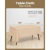 image:imageUtopia Kitchen Rectangle Table Cloth 2 Pack52x70 Inches Black Tablecloth Machine Washable Polyester Table Cover for Dining Buffet Parties Picnics Events Weddings and RestaurantsBeige