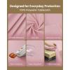 image:imageUtopia Kitchen Rectangle Table Cloth 2 Pack52x70 Inches Black Tablecloth Machine Washable Polyester Table Cover for Dining Buffet Parties Picnics Events Weddings and RestaurantsPink