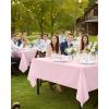 image:imageUtopia Kitchen Rectangle Table Cloth 2 Pack52x70 Inches Black Tablecloth Machine Washable Polyester Table Cover for Dining Buffet Parties Picnics Events Weddings and RestaurantsPink