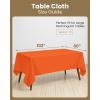 image:imageUtopia Kitchen Rectangle Table Cloth 2 Pack52x70 Inches Black Tablecloth Machine Washable Polyester Table Cover for Dining Buffet Parties Picnics Events Weddings and RestaurantsOrange
