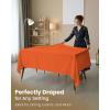 image:imageUtopia Kitchen Rectangle Table Cloth 2 Pack52x70 Inches Black Tablecloth Machine Washable Polyester Table Cover for Dining Buffet Parties Picnics Events Weddings and RestaurantsOrange