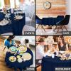 image:imageUtopia Kitchen Rectangle Table Cloth 2 Pack52x70 Inches Black Tablecloth Machine Washable Polyester Table Cover for Dining Buffet Parties Picnics Events Weddings and RestaurantsNavy Blue