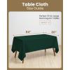 image:imageUtopia Kitchen Rectangle Table Cloth 2 Pack52x70 Inches Black Tablecloth Machine Washable Polyester Table Cover for Dining Buffet Parties Picnics Events Weddings and RestaurantsHunter Green