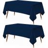 image:imageUtopia Kitchen Rectangle Table Cloth 2 Pack52x70 Inches Black Tablecloth Machine Washable Polyester Table Cover for Dining Buffet Parties Picnics Events Weddings and RestaurantsNavy Blue