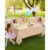 image:imageUtopia Kitchen Rectangle Table Cloth 2 Pack52x70 Inches Black Tablecloth Machine Washable Polyester Table Cover for Dining Buffet Parties Picnics Events Weddings and RestaurantsBeige