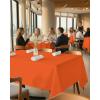 image:imageUtopia Kitchen Rectangle Table Cloth 2 Pack52x70 Inches Black Tablecloth Machine Washable Polyester Table Cover for Dining Buffet Parties Picnics Events Weddings and RestaurantsOrange