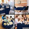 image:imageUtopia Kitchen Rectangle Table Cloth 2 Pack52x70 Inches Black Tablecloth Machine Washable Polyester Table Cover for Dining Buffet Parties Picnics Events Weddings and RestaurantsNavy Blue