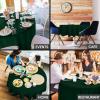 image:imageUtopia Kitchen Rectangle Table Cloth 2 Pack52x70 Inches Black Tablecloth Machine Washable Polyester Table Cover for Dining Buffet Parties Picnics Events Weddings and RestaurantsHunter Green