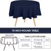 image:imageUtopia Kitchen Rectangle Table Cloth 2 Pack52x70 Inches Black Tablecloth Machine Washable Polyester Table Cover for Dining Buffet Parties Picnics Events Weddings and RestaurantsNavy Blue