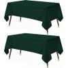 image:imageUtopia Kitchen Rectangle Table Cloth 2 Pack52x70 Inches Black Tablecloth Machine Washable Polyester Table Cover for Dining Buffet Parties Picnics Events Weddings and RestaurantsHunter Green