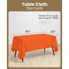 image:imageUtopia Kitchen Rectangle Table Cloth 2 Pack52x70 Inches Black Tablecloth Machine Washable Polyester Table Cover for Dining Buffet Parties Picnics Events Weddings and RestaurantsOrange
