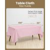 image:imageUtopia Kitchen Rectangle Table Cloth 2 Pack52x70 Inches Black Tablecloth Machine Washable Polyester Table Cover for Dining Buffet Parties Picnics Events Weddings and RestaurantsPink