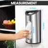 image:imageUtopia Kitchen WallMounted Stainless Steel Grocery Bag Holder amp Dispenser SpaceSaving Plastic Bag Holder for Kitchen Pantry or Cabinet Reusable Plastic Bag Organizer SilverSilver