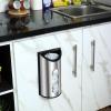 image:imageUtopia Kitchen WallMounted Stainless Steel Grocery Bag Holder amp Dispenser SpaceSaving Plastic Bag Holder for Kitchen Pantry or Cabinet Reusable Plastic Bag Organizer SilverSilver
