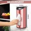 image:imageUtopia Kitchen WallMounted Stainless Steel Grocery Bag Holder amp Dispenser SpaceSaving Plastic Bag Holder for Kitchen Pantry or Cabinet Reusable Plastic Bag Organizer SilverRose Gold