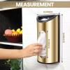 image:imageUtopia Kitchen WallMounted Stainless Steel Grocery Bag Holder amp Dispenser SpaceSaving Plastic Bag Holder for Kitchen Pantry or Cabinet Reusable Plastic Bag Organizer SilverGold