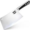 image:imageUtopia Kitchen 7 inch Cleaver Knife Stainless Steel Chef Butcher Knives for Meat Vegetable Multipurpose Kitchen Chef Knife Chopping BoneBlack