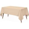 image:imageUtopia Kitchen Rectangle Table Cloth 2 Pack52x70 Inches Black Tablecloth Machine Washable Polyester Table Cover for Dining Buffet Parties Picnics Events Weddings and RestaurantsBeige