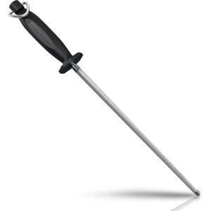 image:imageUtopia Kitchen 10 Inch Honing Steel Knife Sharpening Steel Sharpening Rod BlackBlack