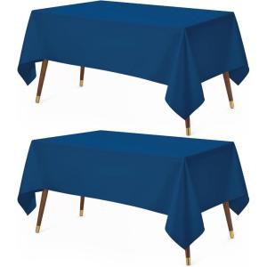 image:imageUtopia Kitchen Rectangle Table Cloth 2 Pack52x70 Inches Black Tablecloth Machine Washable Polyester Table Cover for Dining Buffet Parties Picnics Events Weddings and RestaurantsRoyal Blue