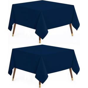 image:imageUtopia Kitchen Rectangle Table Cloth 2 Pack52x70 Inches Black Tablecloth Machine Washable Polyester Table Cover for Dining Buffet Parties Picnics Events Weddings and RestaurantsNavy Blue