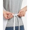 image:imageUtopia Kitchen 1 Pack Bib Apron Adjustable Cooking Apron with 2 Pockets Water Resistant Chef Kitchen Apron for Women MenWhite
