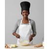 image:imageUtopia Kitchen 1 Pack Bib Apron Adjustable Cooking Apron with 2 Pockets Water Resistant Chef Kitchen Apron for Women MenWhite
