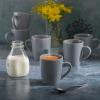 imageGibson Home Round Stoneware Rockaway Dinnerware 6Piece Mug Set 125oz Matte Grey