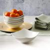 imageGibson Home Zen Buffet Dinnerware Set 8Piece Porcelain Mug Set 12oz White8Piece Bowl Set