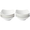 imageGibson Home Zen Buffet Dinnerware Set 8Piece Porcelain Mug Set 12oz White8Piece Bowl Set